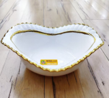 14-Inch Ceramic Bowl 20 pcs/carton – Mixed Gold & Silver