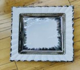 12-Inch Ceramic Round Nut Plate – 20 pcs/carton – Mixed Gold & Silver