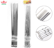 Flat Skewer – 55 × 1.0 cm – Iron-Chrome – 6 pcs/pack